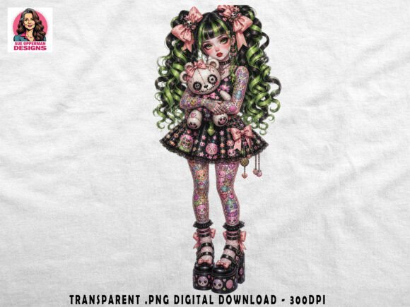 Pastel Goth Doll Kawaii Punk Art