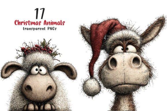 Transforming Holiday Creativity with High-Quality Cute Animals Christmas Clipart