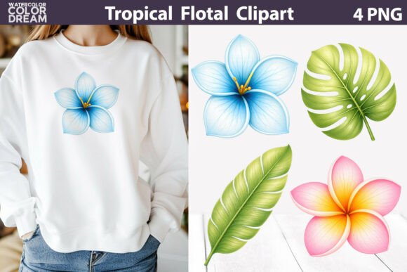 Tropical Floral Clipart: Bringing the Islands to Your Creative Projects