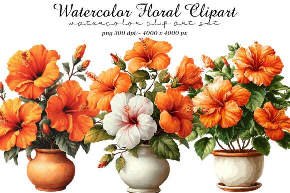 Watercolor Floral Clipart: Elevating Digital and Print Designs